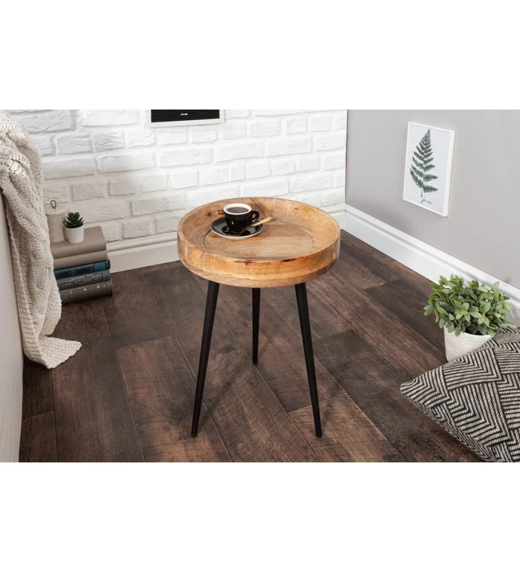 Invicta Interior - przedsprzedaż Stolik kawowy Pure Nature 35 cm naturalny mango