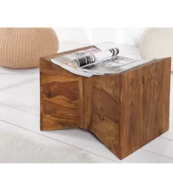 Invicta Interior Stolik kawowy Pyramid drewno Sheesham naturalny