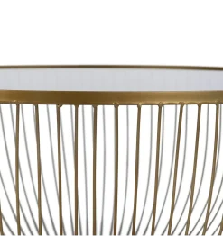 Zona-Design Stolik kawowy RAG 75 cm złoty