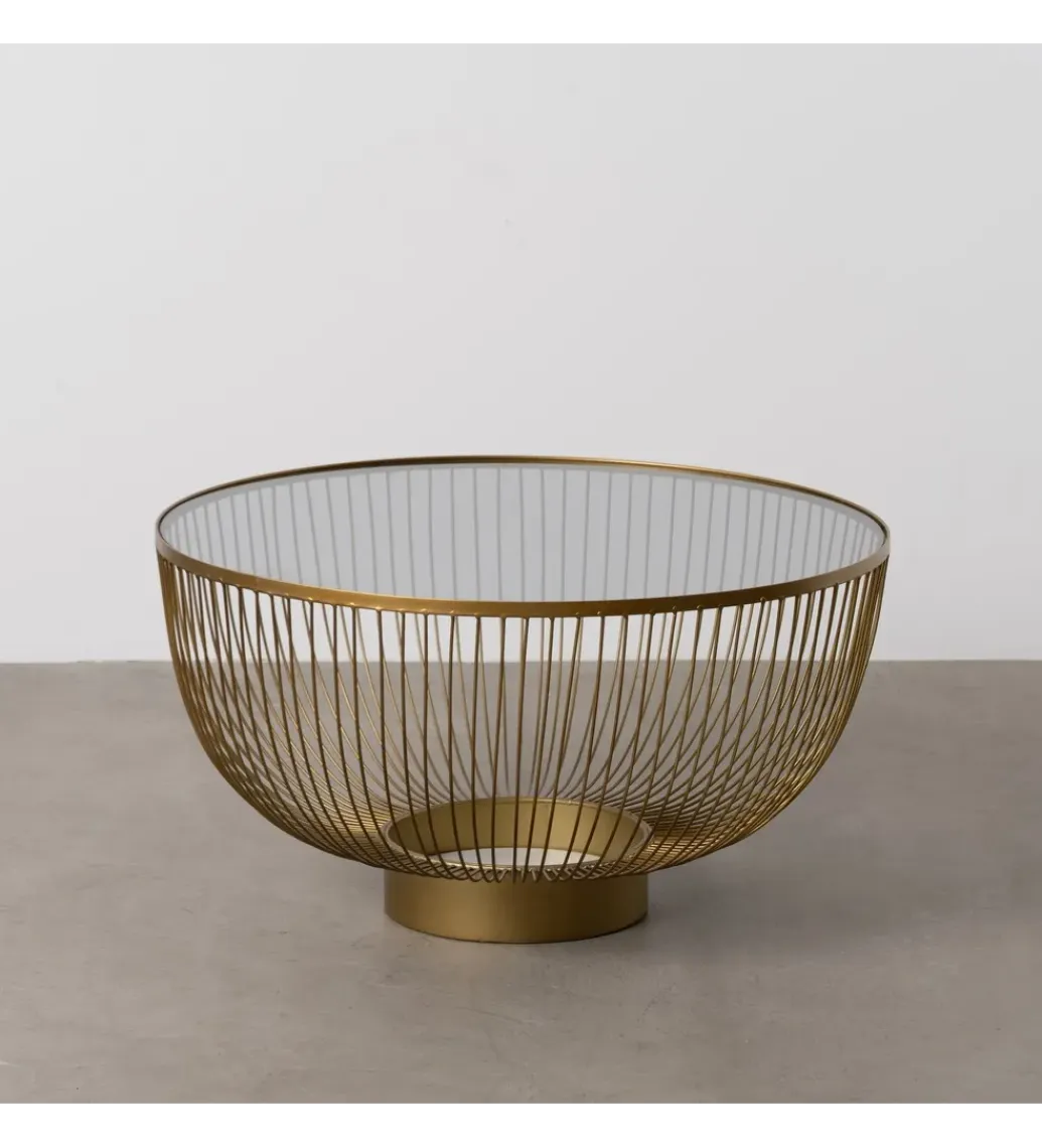 Zona-Design Stolik kawowy RAG 75 cm złoty