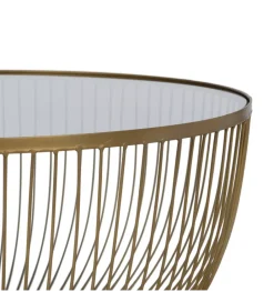 Zona-Design Stolik kawowy RAG 75 cm złoty