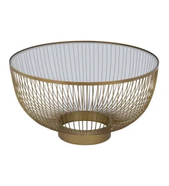 Zona-Design Stolik kawowy RAG 75 cm złoty