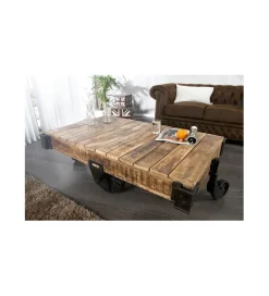 Invicta Interior Stolik kawowy Railway 120 cm drewno Mango