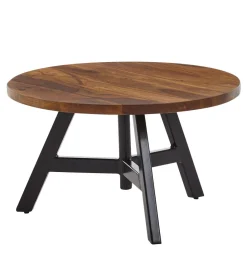 WOHNLING, GERMANY Stolik kawowy RASZI 60 cm drewno sheesham