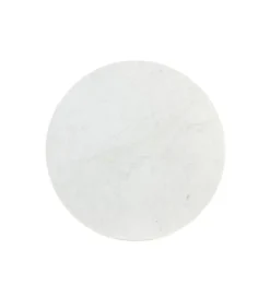 L&L Stolik kawowy RICKERD 76 cm biały marmur antyczne złoto