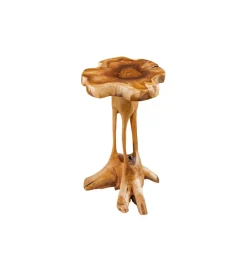 Invicta Interior - przedsprzedaż Stolik kawowy ROOT 70 cm drewno teak naturalny