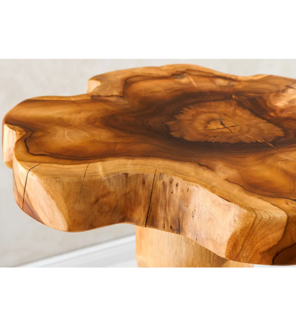 Invicta Interior - przedsprzedaż Stolik kawowy ROOT 70 cm drewno teak naturalny