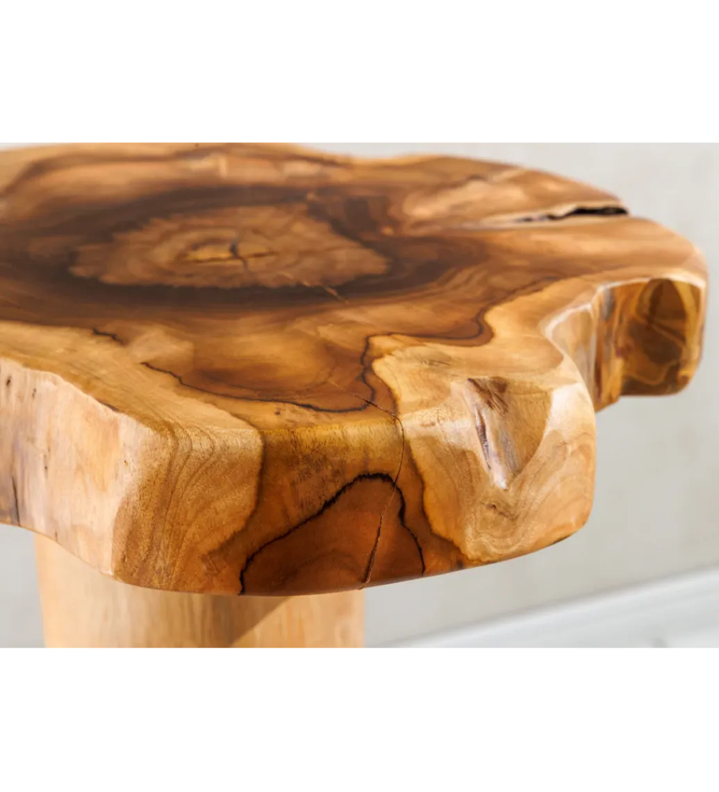 Invicta Interior - przedsprzedaż Stolik kawowy ROOT 70 cm drewno teak naturalny
