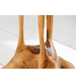 Invicta Interior - przedsprzedaż Stolik kawowy ROOT 70 cm drewno teak naturalny