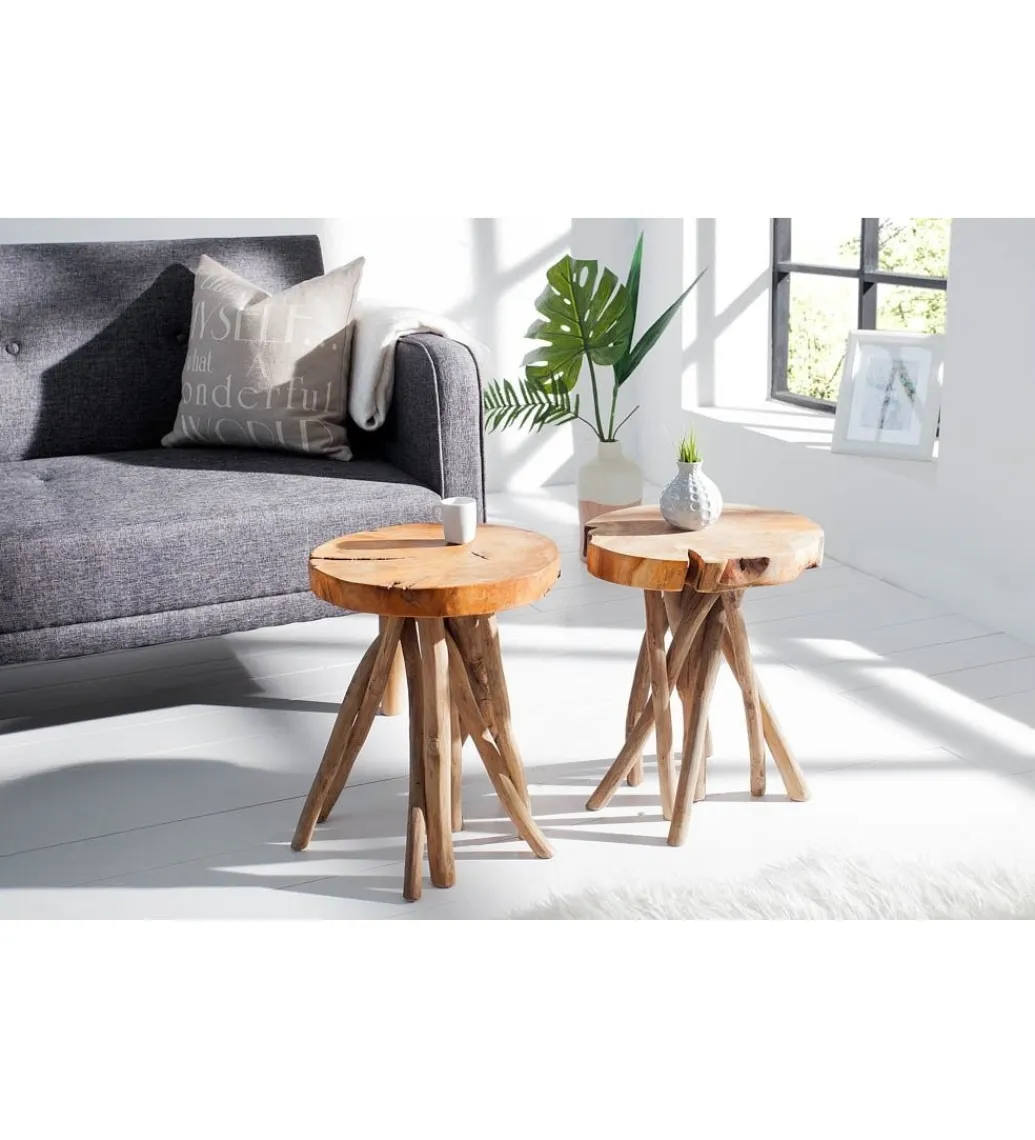 Invicta Interior Stolik kawowy Root drewno Teak