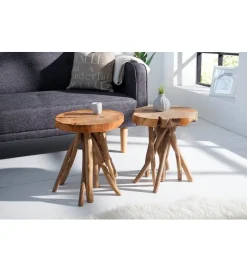 Invicta Interior Stolik kawowy Root drewno Teak
