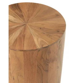 J-Line Stolik kawowy ROUND 45 cm drewno akacja naturalny