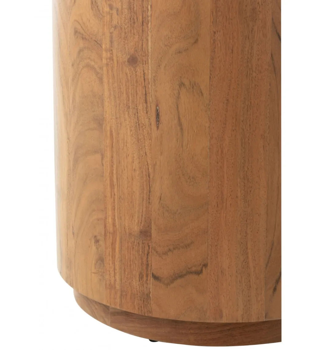 J-Line Stolik kawowy ROUND 45 cm drewno akacja naturalny
