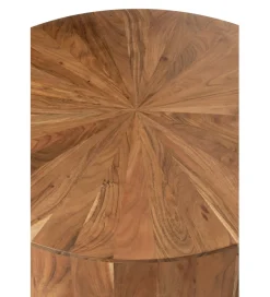 J-Line Stolik kawowy ROUND 90 cm drewno akacja naturalny