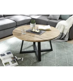 MCA Stolik kawowy SAFAGA drewno akacja