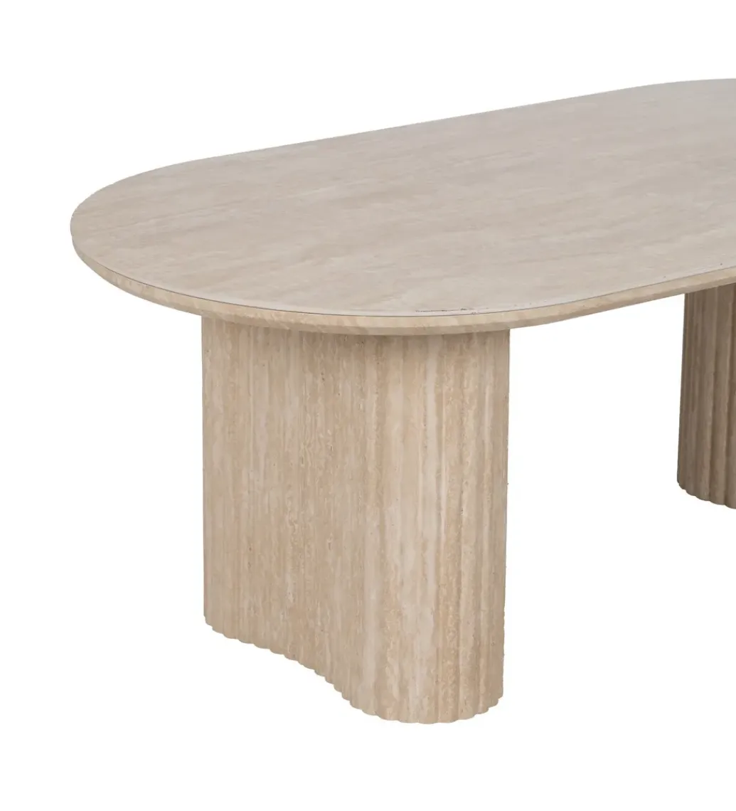 Zona-Design Stolik kawowy SAMETR 120 cm Beżowy