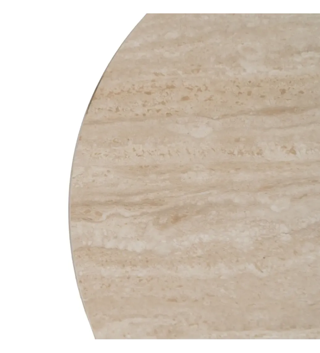 Zona-Design Stolik kawowy SAMETR 70 cm jasnobeżowy