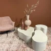 LF-Design Stolik kawowy SANDI Organic 70 cm kremowy