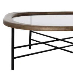 Zona-Design Stolik kawowy SATAMY 120 cm naturalny czarny