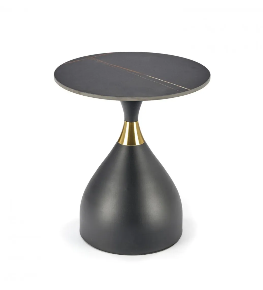 Halmar Stolik kawowy SCALITA 50 cm ceramika w optyce marmuru
