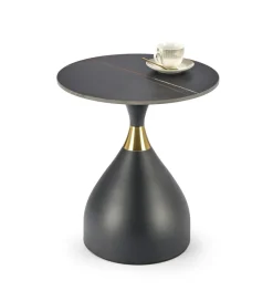 Halmar Stolik kawowy SCALITA 50 cm ceramika w optyce marmuru