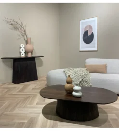 LF-Design Stolik kawowy SELVETOR 120 cm w kolorze orzecha