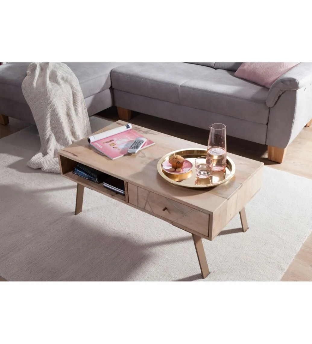 WOHNLING, GERMANY Stolik kawowy SIKAR 95 cm drewno mango