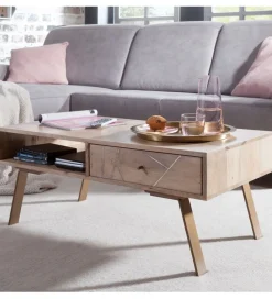 WOHNLING, GERMANY Stolik kawowy SIKAR 95 cm drewno mango