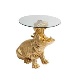 KARE Stolik kawowy SITTING HIPPO 48 cm złoty