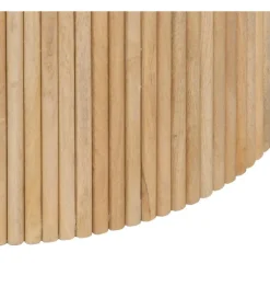 DENZO Stolik kawowy SPINDIMA 80 cm drewno mango marmur