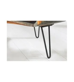 Invicta Interior Stolik kawowy SPIN RETRO 60 cm drewno Sheesham