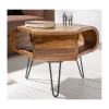 Invicta Interior Stolik kawowy SPIN RETRO 60 cm drewno Sheesham