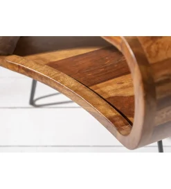 Invicta Interior Stolik kawowy SPIN RETRO 60 cm drewno Sheesham