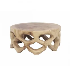 Imeri Stolik kawowy SUAR 70 cm drewno suar naturalne
