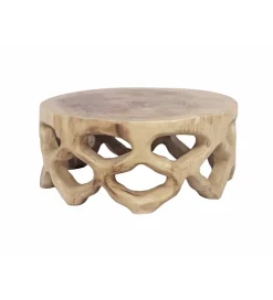Imeri Stolik kawowy SUAR 70 cm drewno suar naturalne