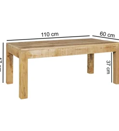 WOHNLING, GERMANY Stolik kawowy TALISA Craft110 cm drewno mango