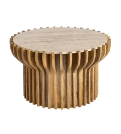 Zona-Design Stolik kawowy TEKALEMA 78 cm drewno mango