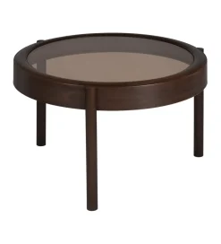 Zona-Design Stolik kawowy TERVO 75 cm ciemny brąz