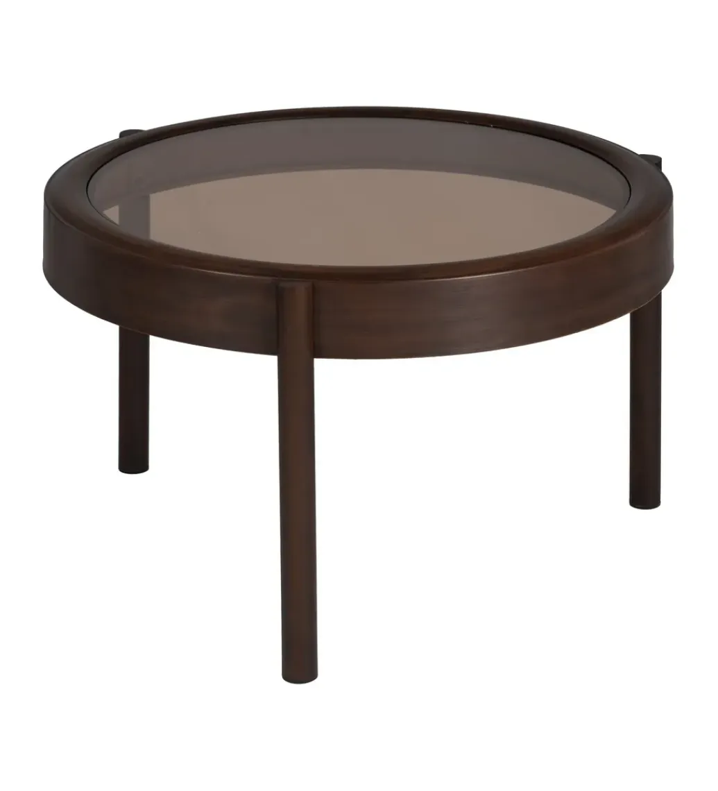 Zona-Design Stolik kawowy TERVO 75 cm ciemny brąz