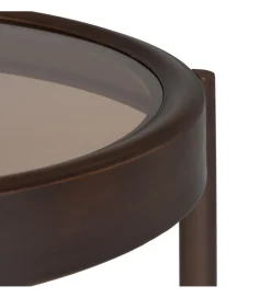 Zona-Design Stolik kawowy TERVO 75 cm ciemny brąz