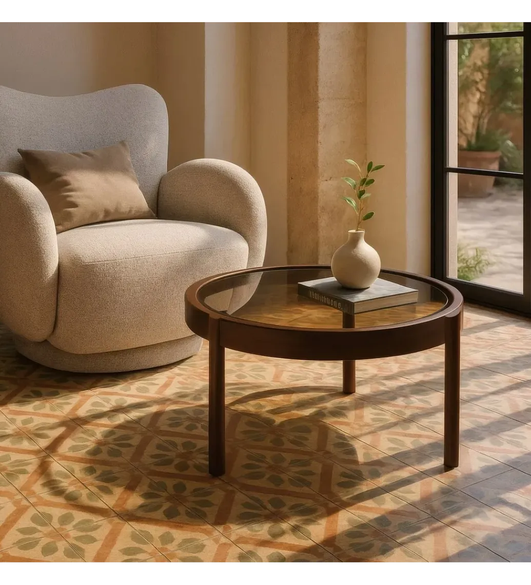 Zona-Design Stolik kawowy TERVO 75 cm ciemny brąz