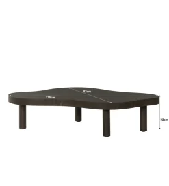 LF-Design Stolik kawowy TOBAGO 135 cm czarny