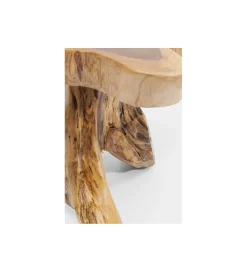 KARE Stolik kawowy Tree 50 cm drewno teak