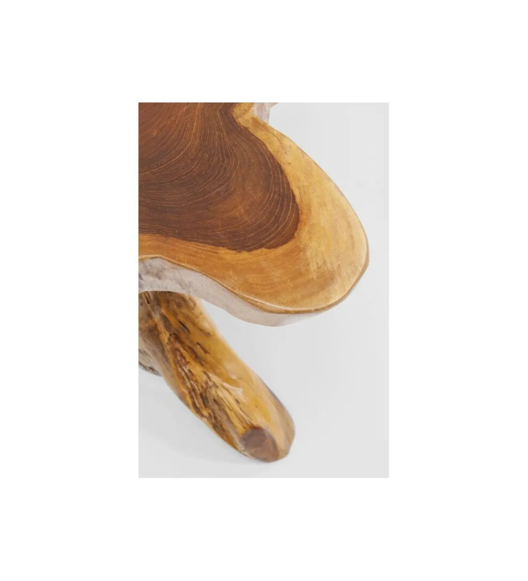 KARE Stolik kawowy Tree 50 cm drewno teak