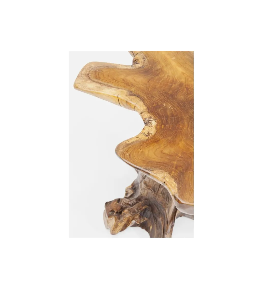 KARE Stolik kawowy Tree 40 cm drewno teak
