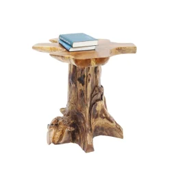 KARE Stolik kawowy Tree 40 cm drewno teak