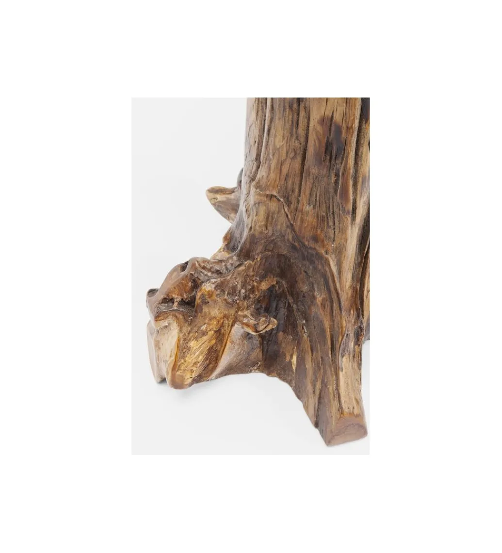 KARE Stolik kawowy Tree 40 cm drewno teak
