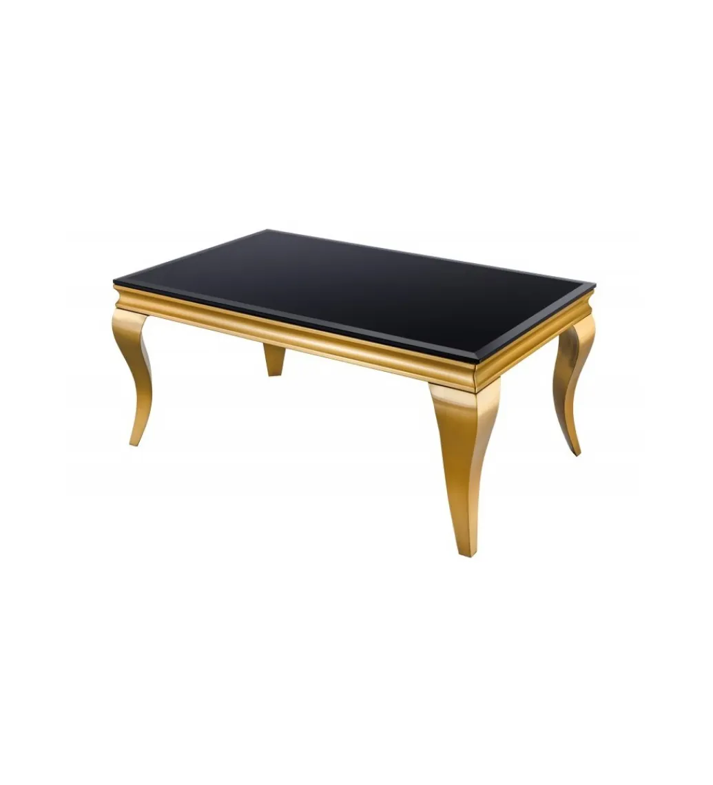 Invicta Interior Stolik kawowy TRENTINO Modern Barock 100 cm czarny