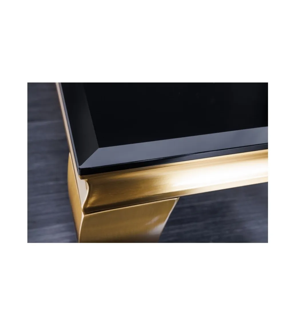 Invicta Interior Stolik kawowy TRENTINO Modern Barock 100 cm czarny