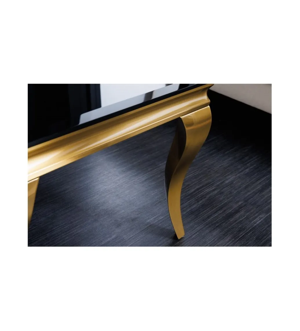 Invicta Interior Stolik kawowy TRENTINO Modern Barock 100 cm czarny